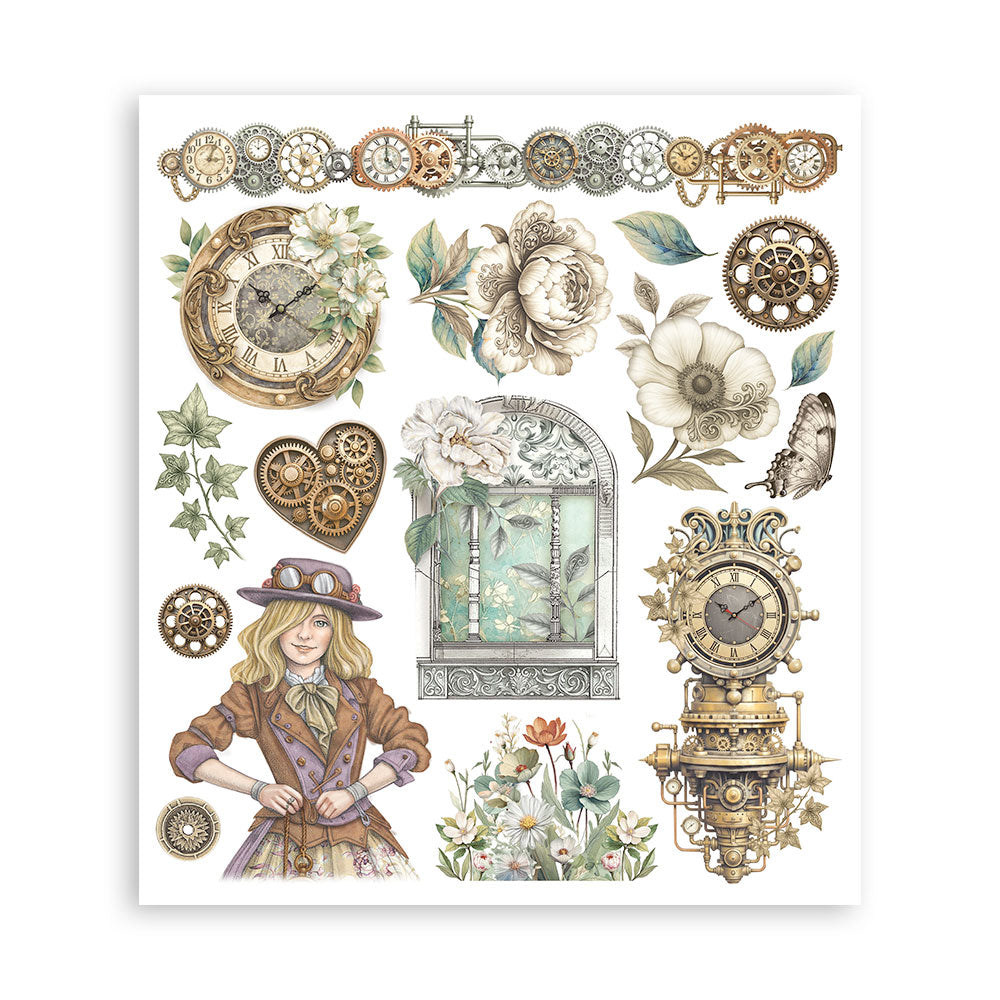 Stamperia Gardens of Time Rub-On 20.5x23cm (DFLRBXG04)