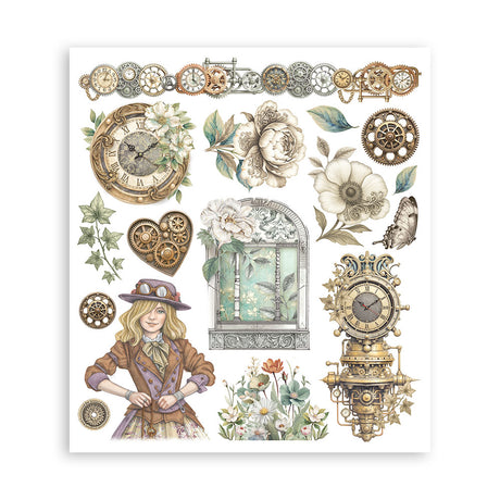 Stamperia Gardens of Time Rub-On 20.5x23cm (DFLRBXG04)