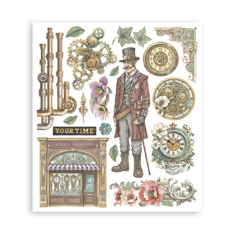 Stamperia Gardens of Time Rub-On 20.5x23cm (DFLRBXG04)