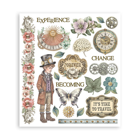 Stamperia Gardens of Time Rub-On 20.5x23cm (DFLRBXG04)