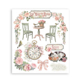 Stamperia House of Roses Rub-On 20.5x23cm (DFLRBXG06)
