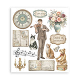Stamperia Symphony Rub-On 20.5x23cm Assortment (6pcs) by Sara Alcobendas (DFLRBXG09)