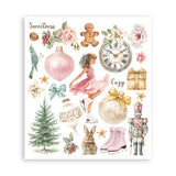 Stamperia Winter Magic Rub-On 20.5 x 23cm Assortment, 6 Pieces - DFLRBXG10