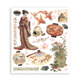 Stamperia Oriental Garden Rub-On 20.5x23cm Assortment (6pcs) (DFLRBXG11)