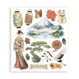 Stamperia Oriental Garden Rub-On 20.5x23cm Assortment (6pcs) (DFLRBXG11)