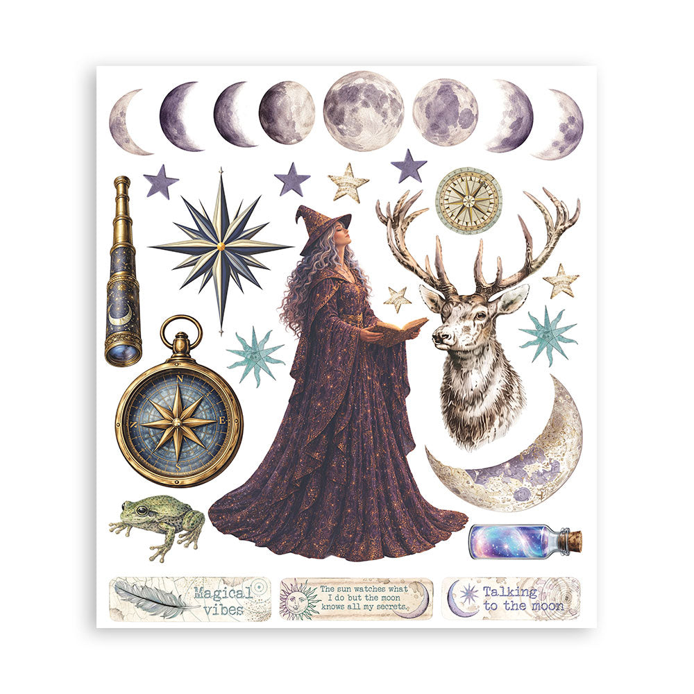 Stamperia Cosmos Rub-On 20.5x23cm Assortment (6pcs) by Cristina Radovan - DFLRBXG14