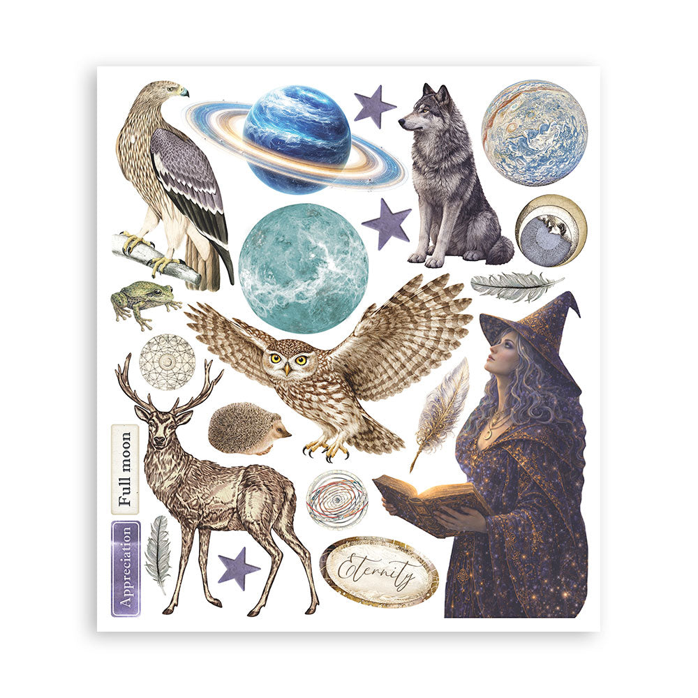 Stamperia Cosmos Rub-On 20.5x23cm Assortment (6pcs) by Cristina Radovan - DFLRBXG14