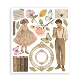 Stamperia Flowers and Poems Rub-On 20,5x23cm Assortment (6pcs) - DFLRBXG16