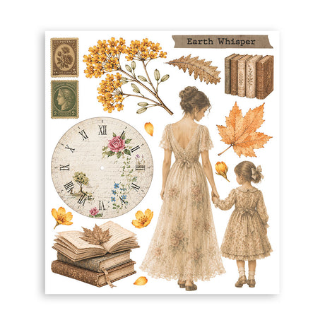 Stamperia Flowers and Poems Rub-On 20,5x23cm Assortment (6pcs) - DFLRBXG16