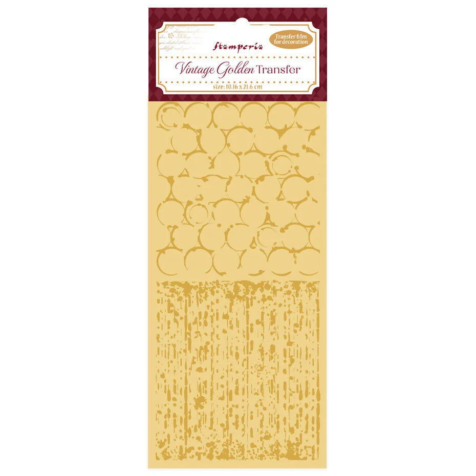 Stamperia Vintage Golden Transfer Backgrounds (DFLRGT03)
