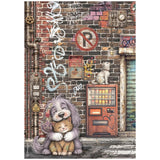 Stamperia Furry Friends 2 A4 Rice Paper Selection (6pcs) by Antonis Tzanidakis - DFSA4XAF
