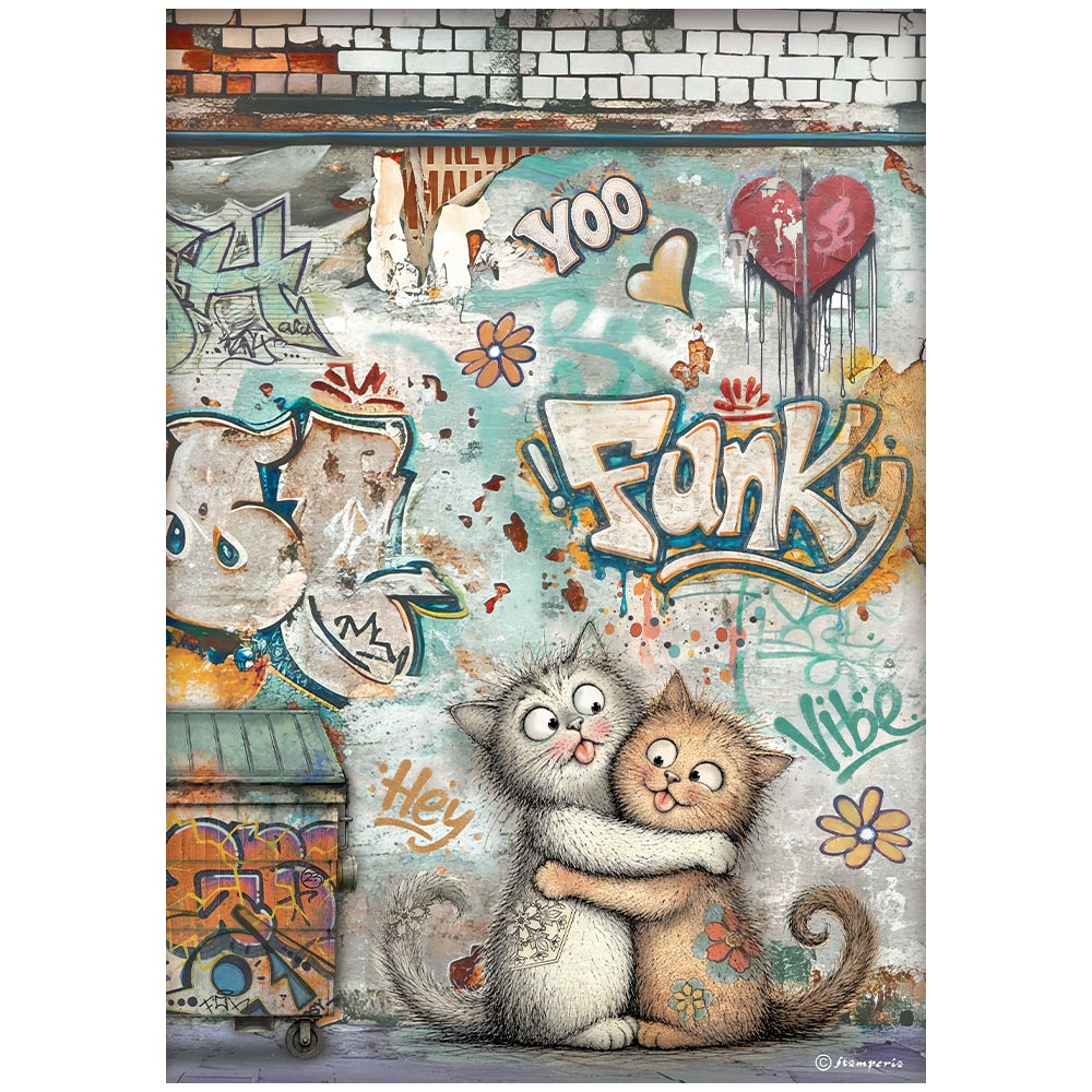 Stamperia Furry Friends 2 A4 Rice Paper Selection (6pcs) by Antonis Tzanidakis - DFSA4XAF
