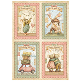 Stamperia Cozy Family A4 Rice Paper Selection (6pcs) - DFSA4XCF
