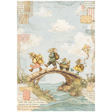 Stamperia Cozy Family A4 Rice Paper Selection (6pcs) - DFSA4XCF