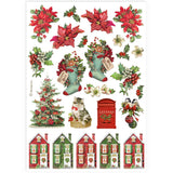 Stamperia Selection 6 Rice paper A4 - Classic Christmas DFSA4XCX