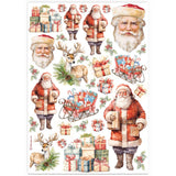 Stamperia Selection 6 Rice paper A4 - Classic Christmas DFSA4XCX