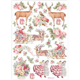 Stamperia Selection 6 Rice paper A4 - Classic Christmas DFSA4XCX