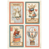 Stamperia Family A4 Rice Paper Selection (6pcs) (DFSA4XFL)