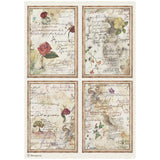 Stamperia Flowers and Poems A4 Rice Paper Selection (6pcs) - DFSA4XFP