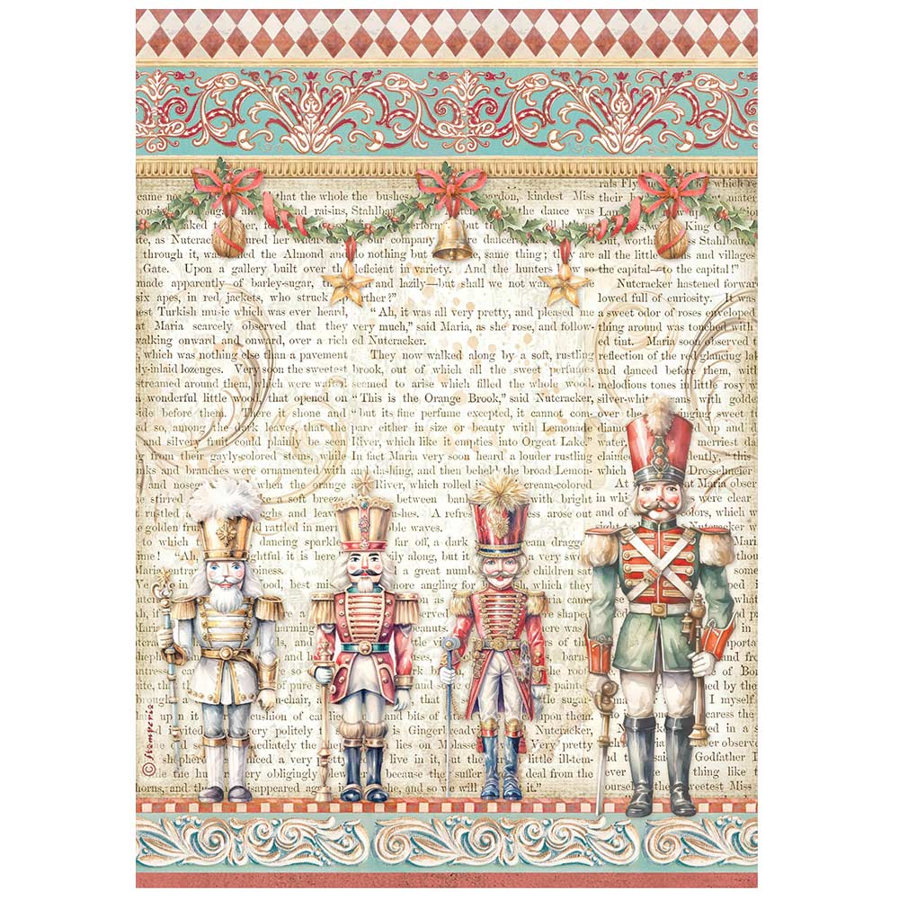 Stamperia Selection 6 Rice paper A4 - The Nutcracker DFSA4XNT