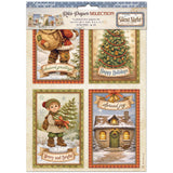 Stamperia Silent Night A4 Rice Paper Selection, 6 Pieces - DFSA4XSN