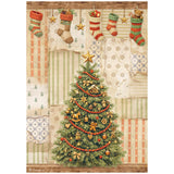 Stamperia Silent Night A4 Rice Paper Selection, 6 Pieces - DFSA4XSN