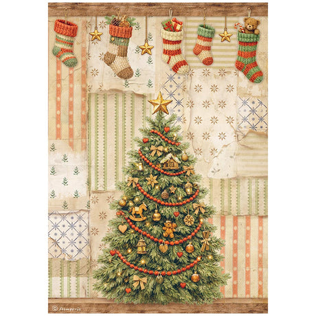 Stamperia Silent Night A4 Rice Paper Selection, 6 Pieces - DFSA4XSN