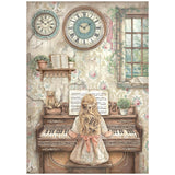 Stamperia Symphony A4 Rice Paper Selection (6pcs) by Sara Alcobendas (DFSA4XSP)