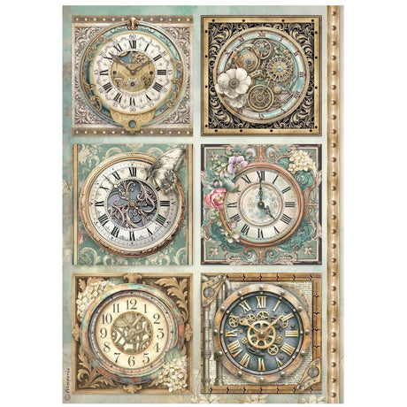 Stamperia Gardens of Time A4 Rice Paper (DFSA4XTM)