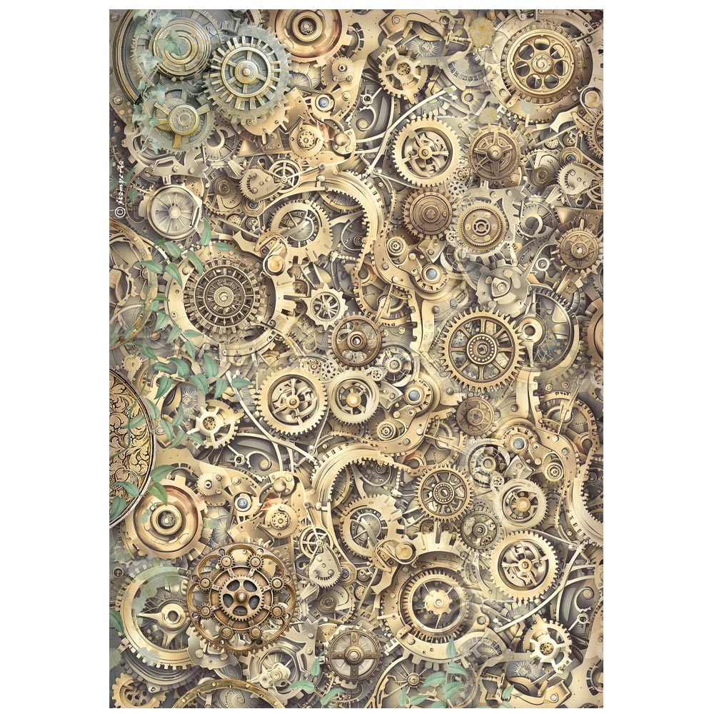 Stamperia Gardens of Time A4 Rice Paper (DFSA4XTM)