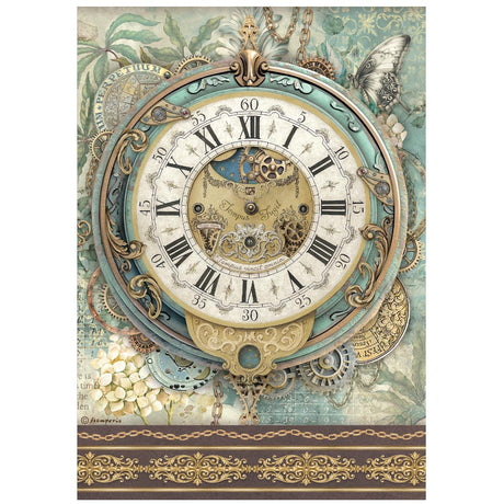Stamperia Gardens of Time A4 Rice Paper (DFSA4XTM)