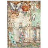 Stamperia Gardens of Time A4 Rice Paper (DFSA4XTM)