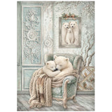 Stamperia White Christmas A4 Rice Paper Selection, 6 Pieces by Cristina Radovan - DFSA4XWG
