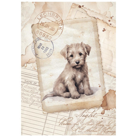 Stamperia Quiet Days A6 Mini Rice Paper (DFSA6X01)