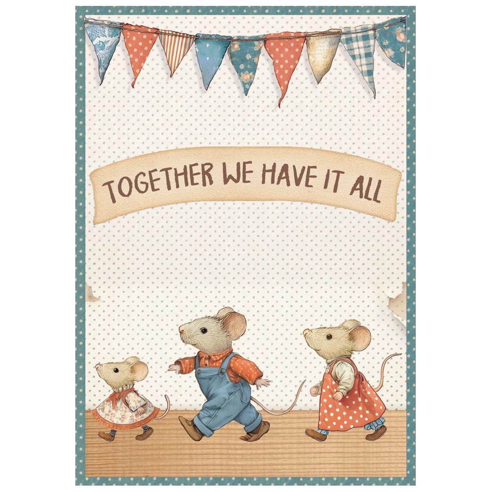 Stamperia Family A6 Mini Rice Paper (DFSA6X03)