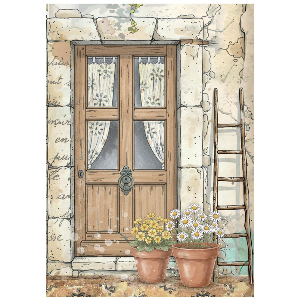 Stamperia Daisy Art A6 Mini Rice Paper (8pcs) (DFSA6X04)