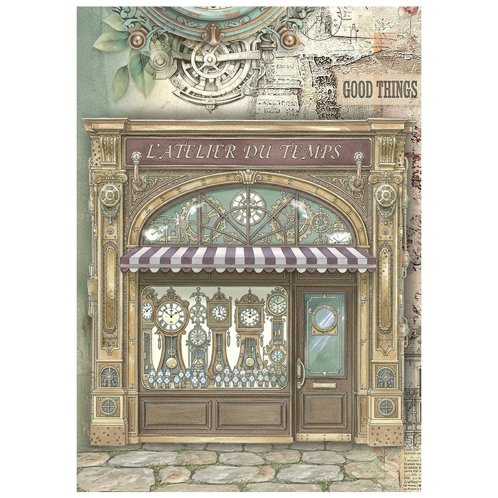 Stamperia Gardens of Time A6 Mini Rice Paper (DFSA6X05)