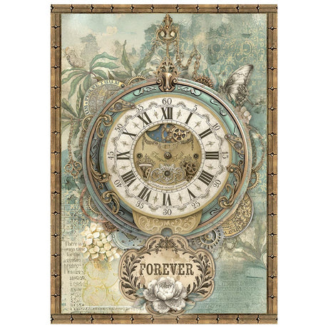 Stamperia Gardens of Time A6 Mini Rice Paper (DFSA6X05)