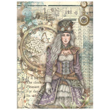 Stamperia Gardens of Time A6 Mini Rice Paper (DFSA6X05)