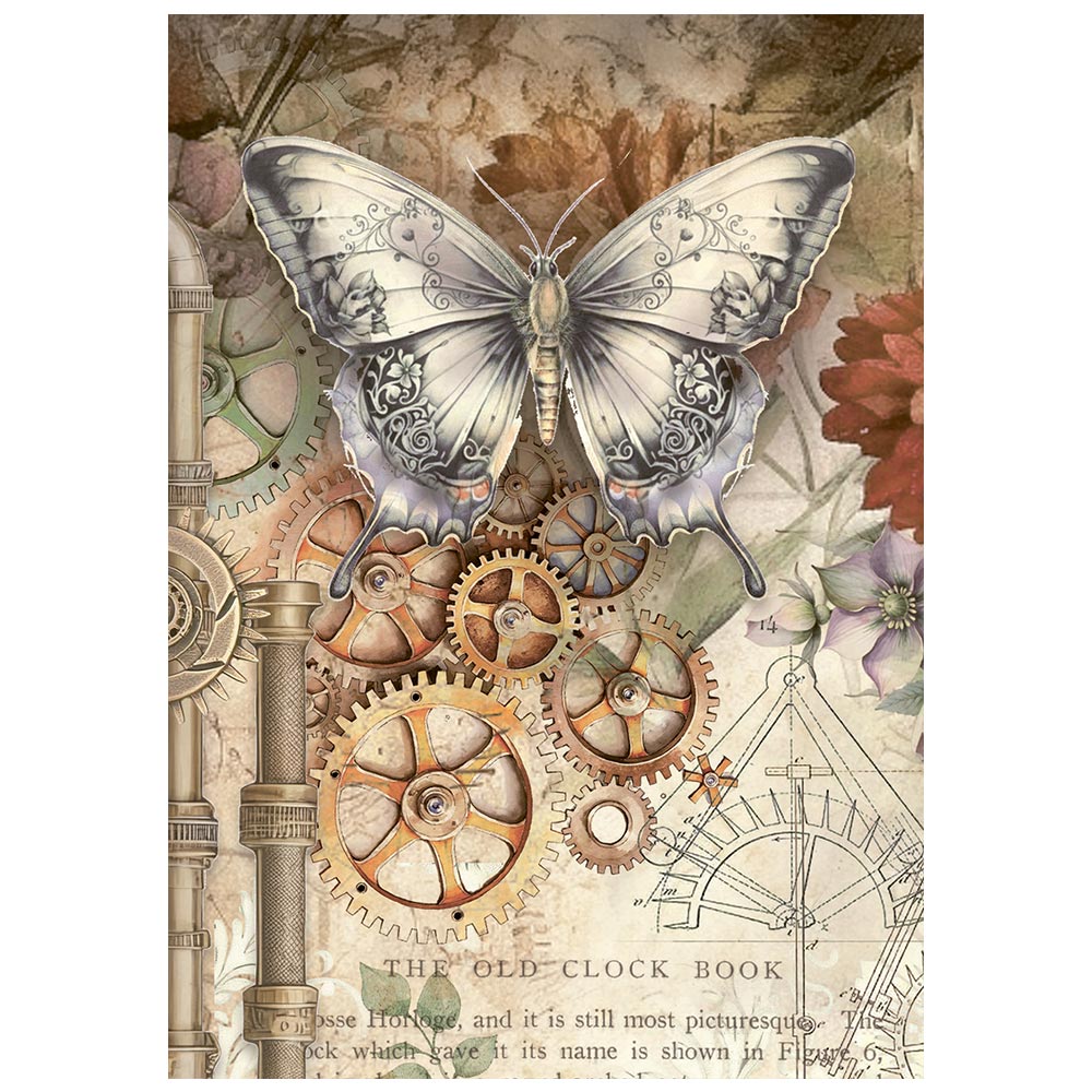Stamperia Gardens of Time A6 Mini Rice Paper (DFSA6X05)