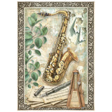 Stamperia Symphony A6 Mini Rice Paper (8pcs) by Sara Alcobendas (DFSA6X07)