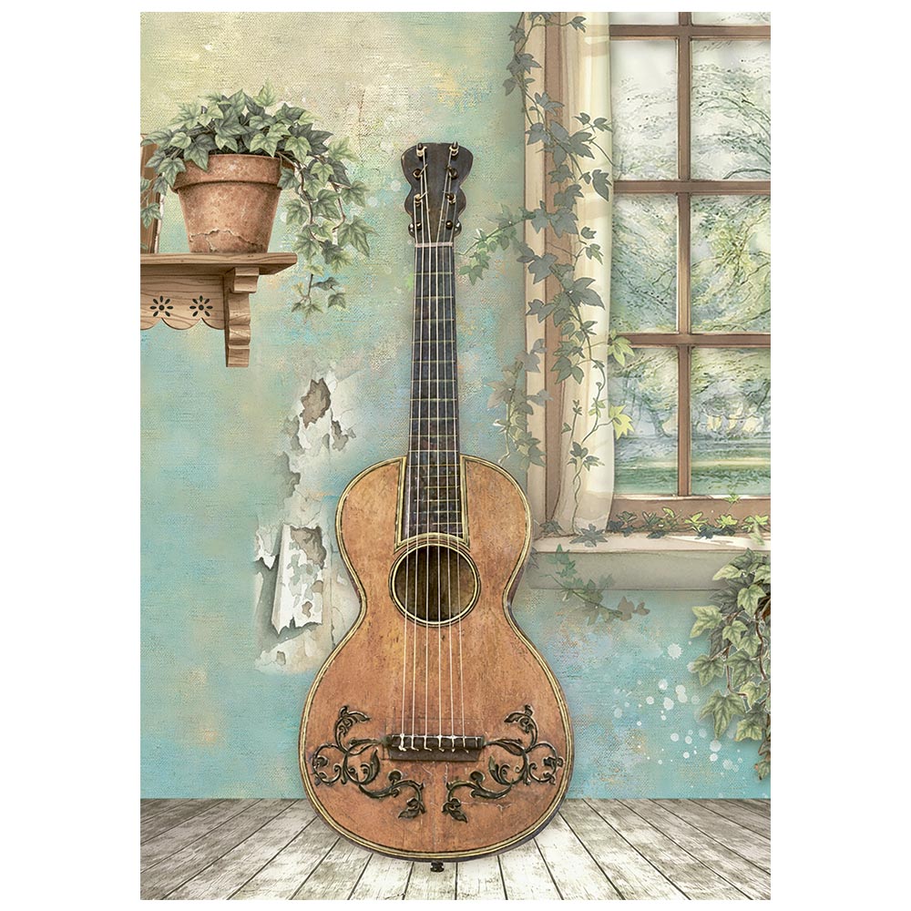 Stamperia Symphony A6 Mini Rice Paper (8pcs) by Sara Alcobendas (DFSA6X07)