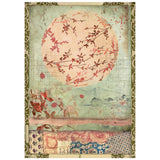 Stamperia Oriental Garden A6 Mini Rice Paper (8pcs) (DFSA6X08)