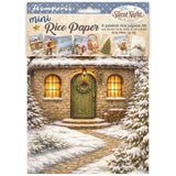 Stamperia Silent Night A6 Mini Rice Paper Selection, 8 Pieces - DFSA6X09