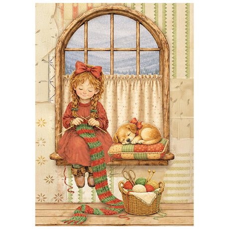Stamperia Silent Night A6 Mini Rice Paper Selection, 8 Pieces - DFSA6X09
