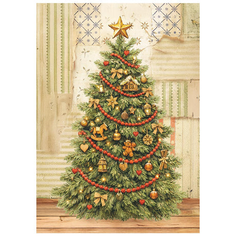 Stamperia Silent Night A6 Mini Rice Paper Selection, 8 Pieces - DFSA6X09
