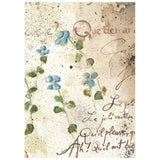 Stamperia Flowers and Poems A6 Mini Rice Paper Selection (8pcs) - DFSA6X13