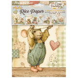 Stamperia Cozy Family A6 Mini Rice Paper Selection (8pcs) - DFSA6X14