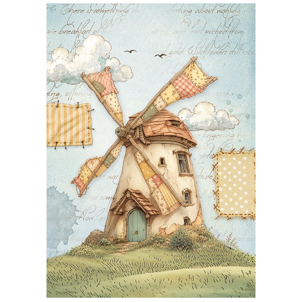 Stamperia Cozy Family A6 Mini Rice Paper Selection (8pcs) - DFSA6X14