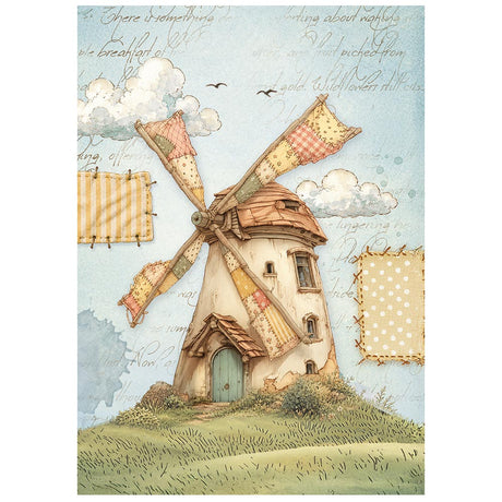 Stamperia Cozy Family A6 Mini Rice Paper Selection (8pcs) - DFSA6X14